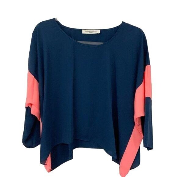 Amanda Uprichard Tops - Amanda Uprichard Navy Blouse